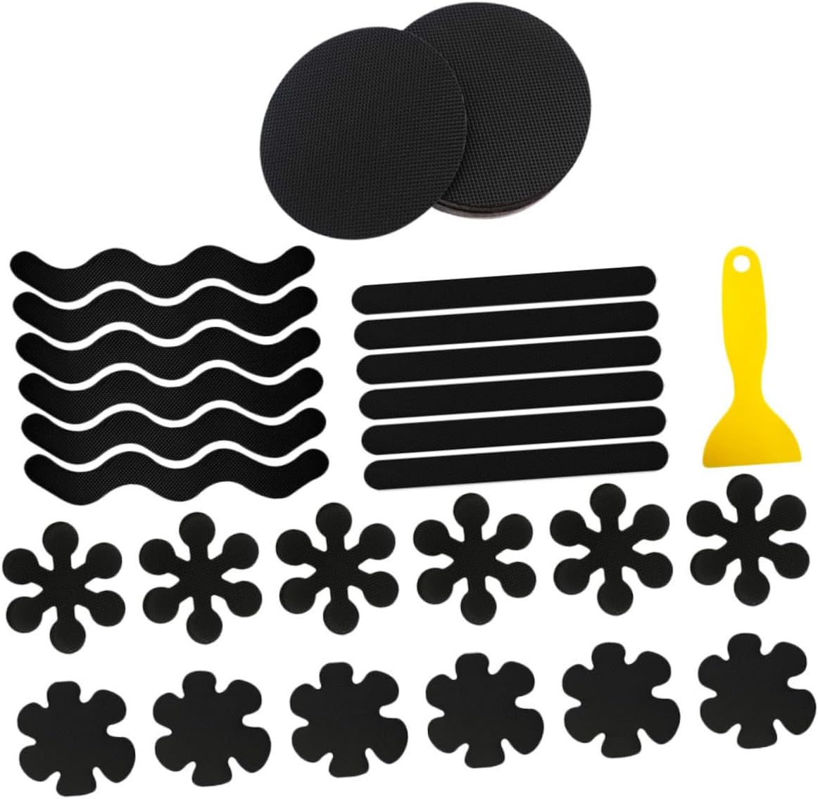 73pc Non-Slip Self-Adhesive Shower Strips for Bathroom