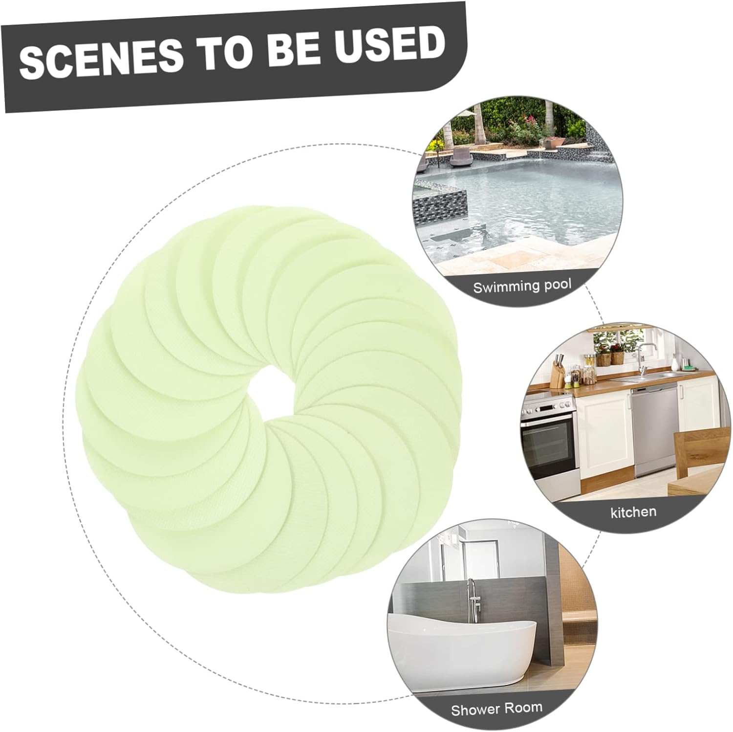 20Pcs Luminous Non Slip Stickers for Bathroom Tub and Stairs