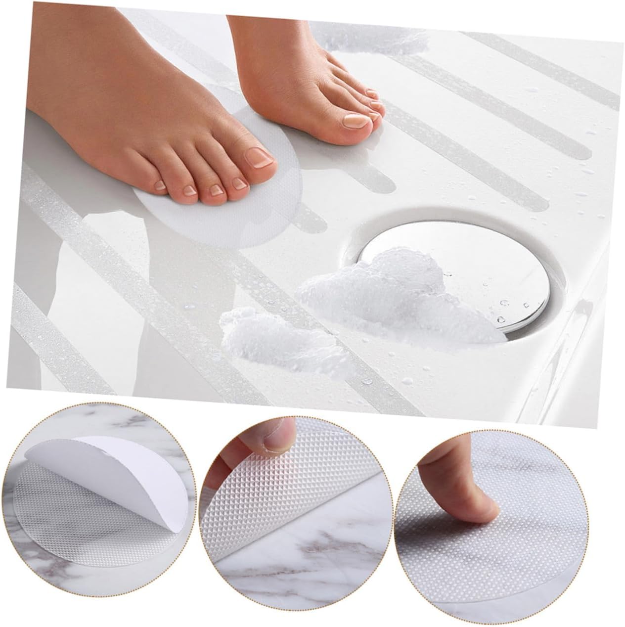 Slip Proof Shower Stickers 36pcs Non Slip Tape for Bathrooms