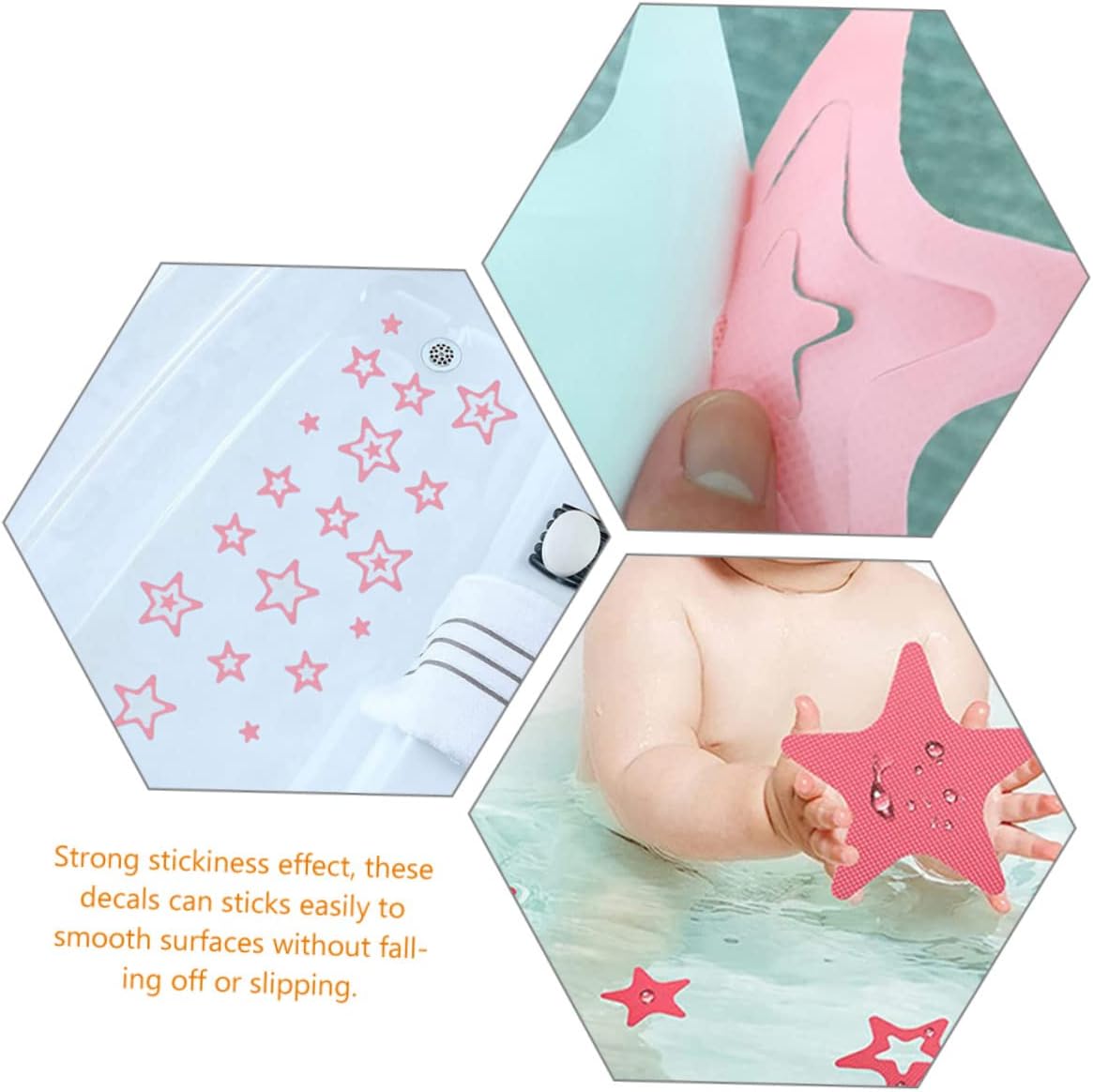 Sturdy Non-Slip Bathroom Stickers