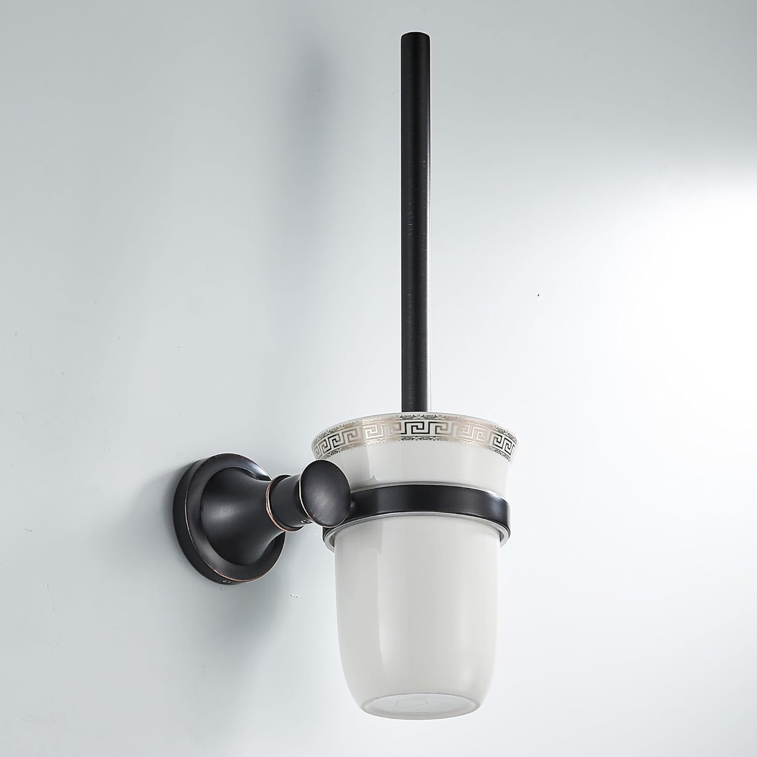 Black Oil Rubble Bronze Bathroom Toilet Brush Set