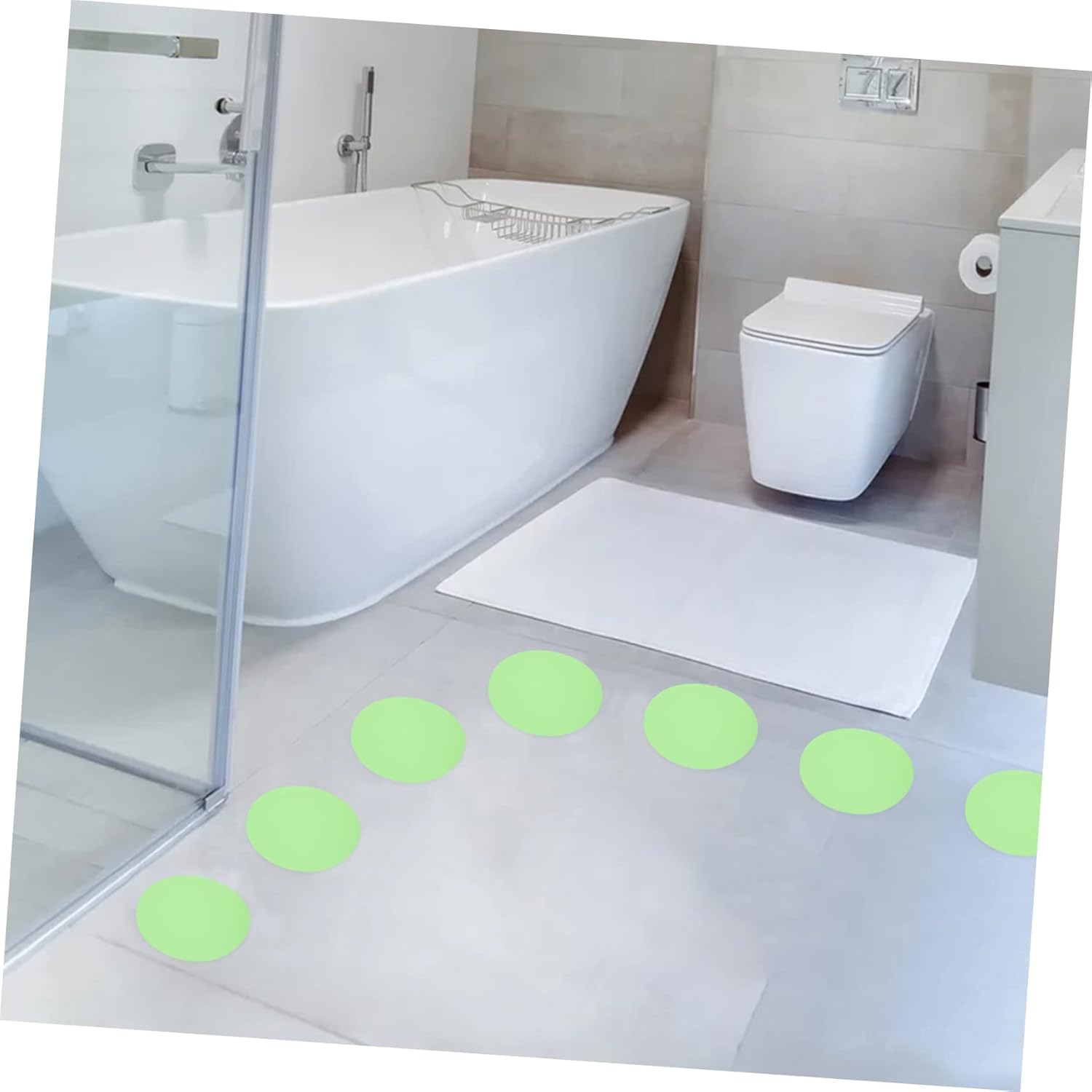 20-Piece Luminous Non-Slip Bathroom Stickers for bathtub Safety