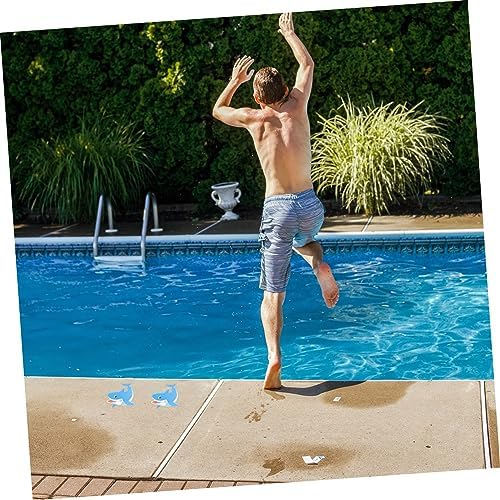 Safety Showers Peva Non-Slip Shark Blue Stickers Bathroom Kitchen