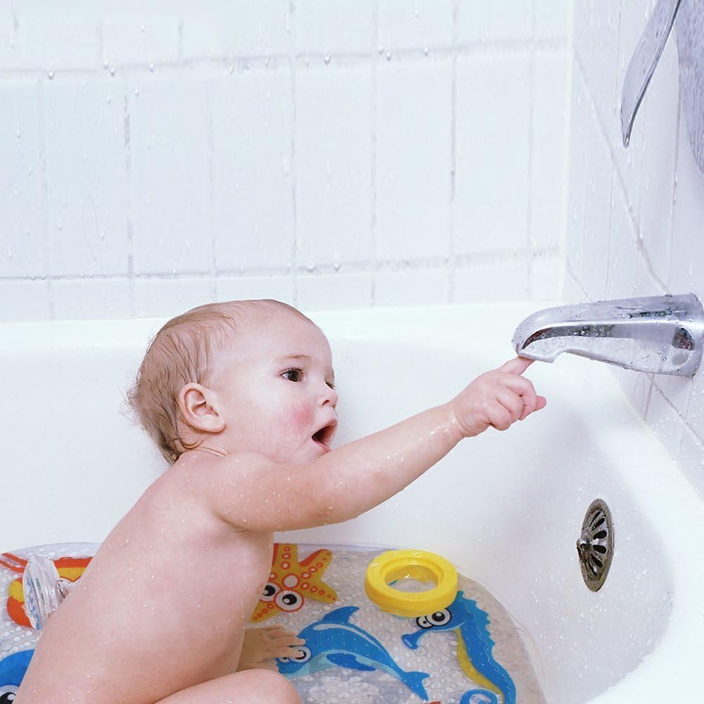 Anti-Slip Baby Bath Mat with Suction Cups