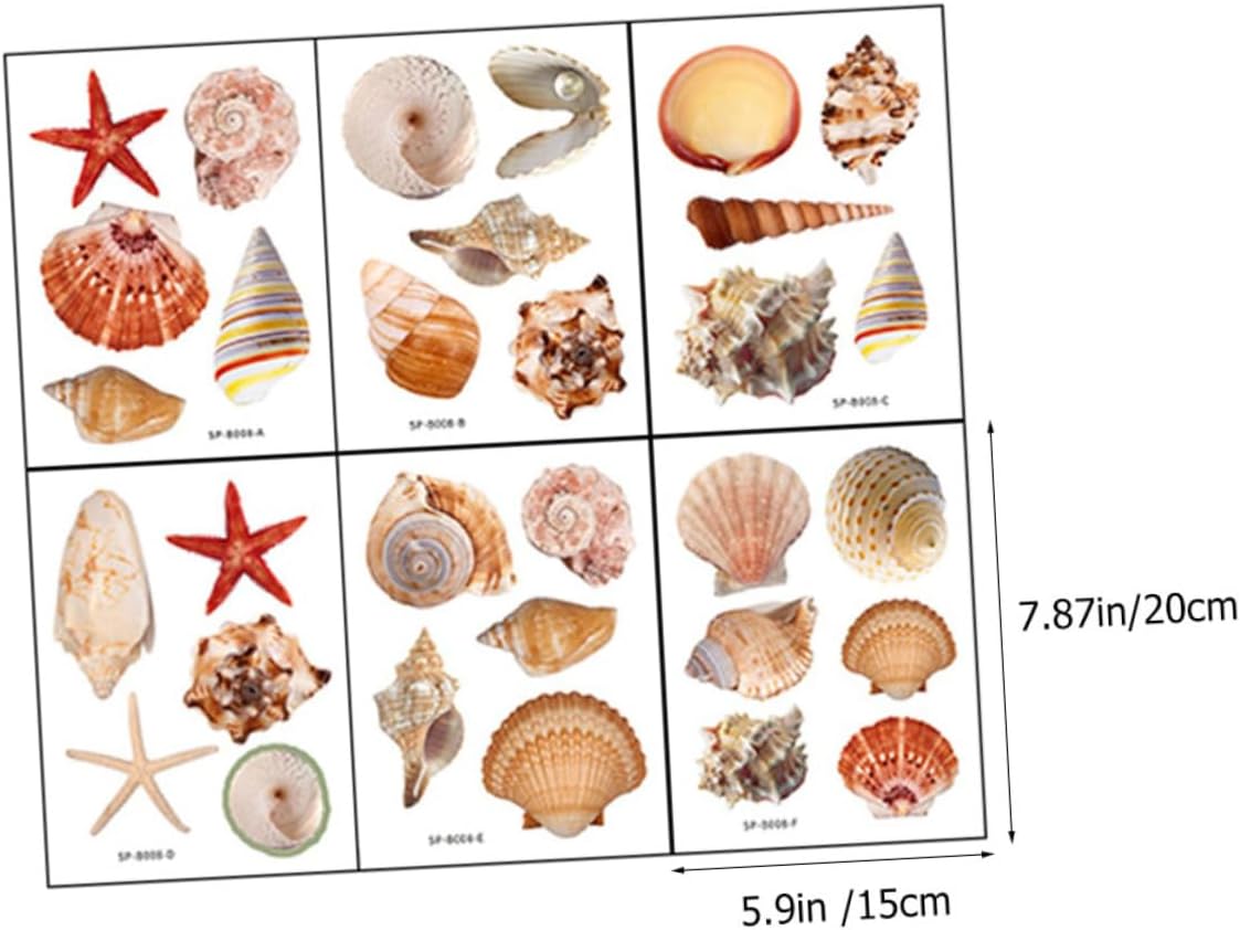 Ciieeo Self-Adhesive Shell Pattern Bath Tub Stickers