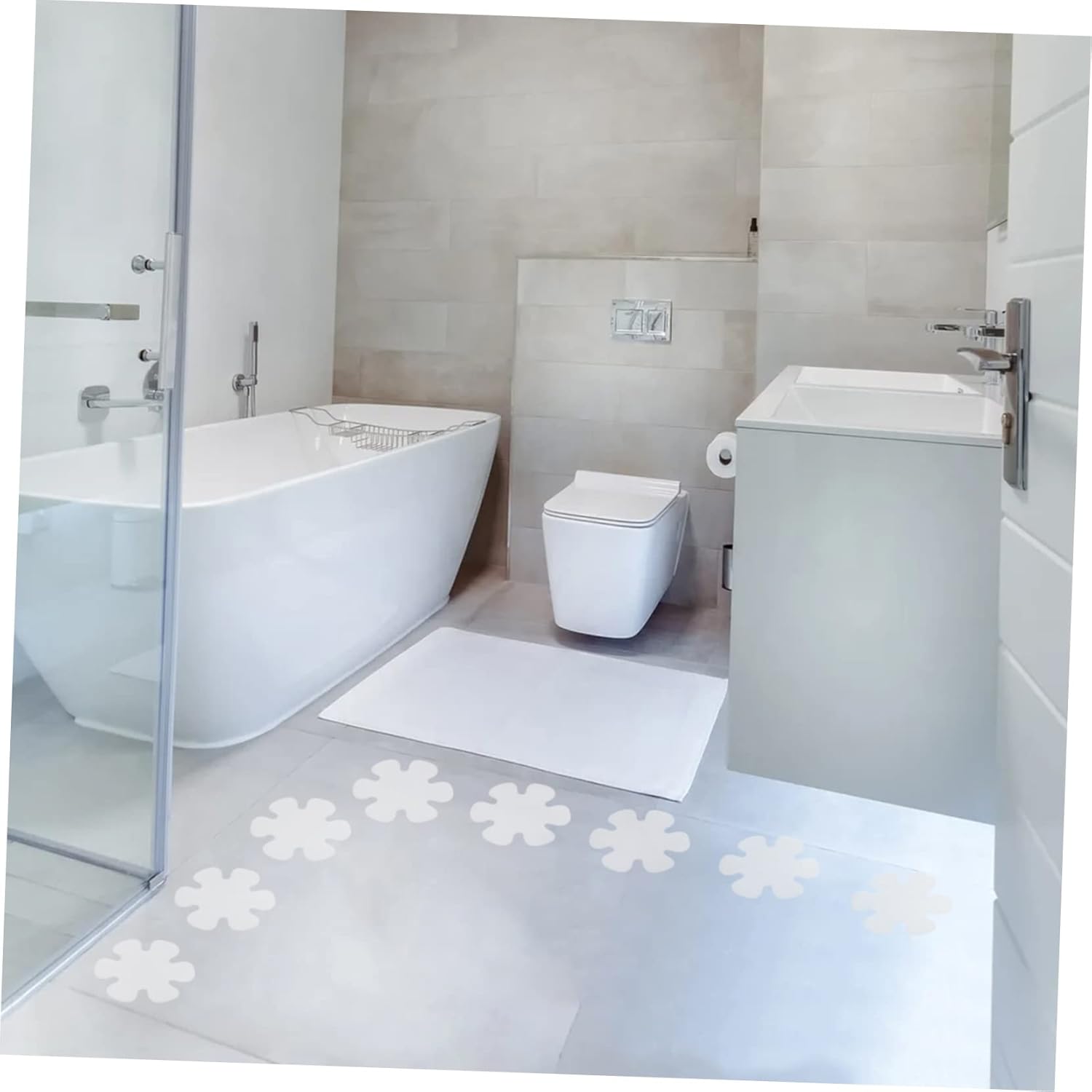 24 non-slip bathtub strips anti-slip for safe bath time