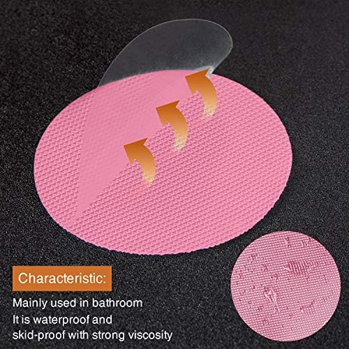 Non-Slip Bathtub Stickers 24PCS Pink Safety Treads