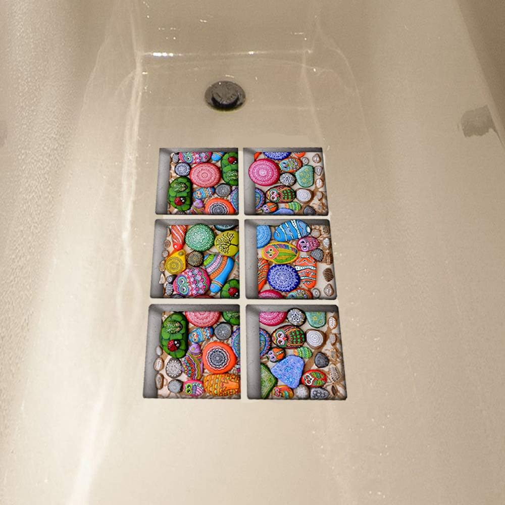 AILEGOU 3D Non-Slip Bathtub Sticker