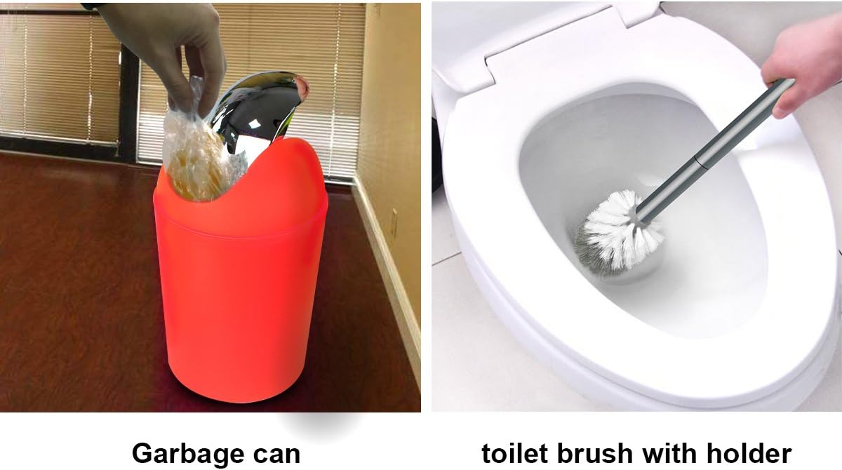 urate DAWANGSOLI Bathroom Accessories Set 6-Piece Gift Set - Red