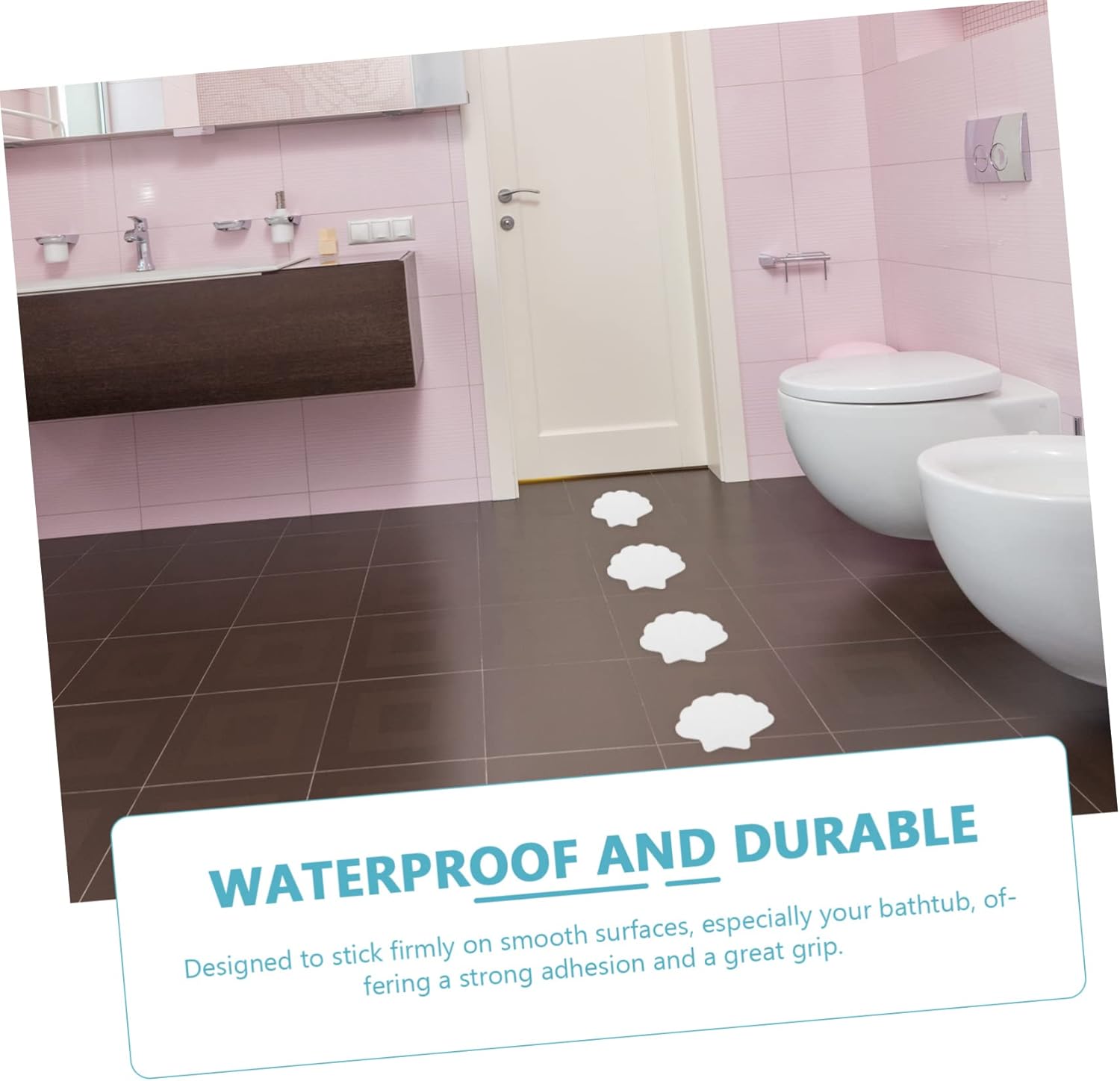 Zerodeko 2 Sets Non-Skid Cartoon Bathtub Stickers