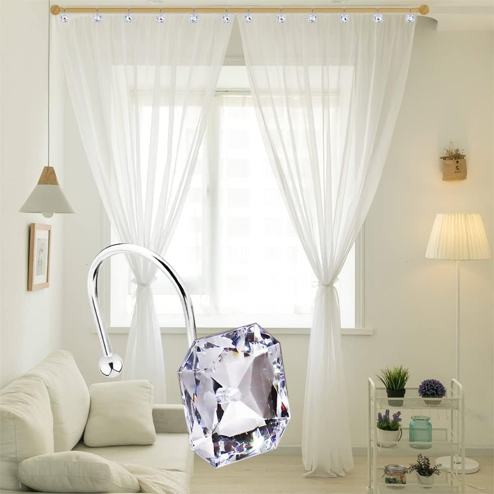 Stainless Steel Decorative Shower Curtain Hangers