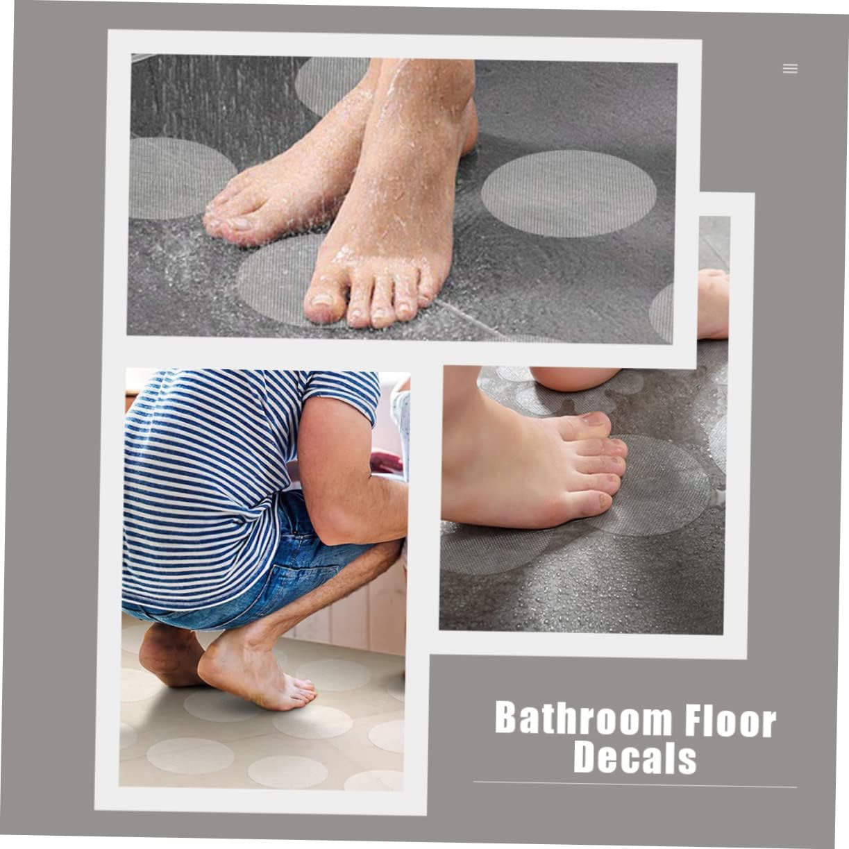 Safe bathroom non-slip stickers for kids