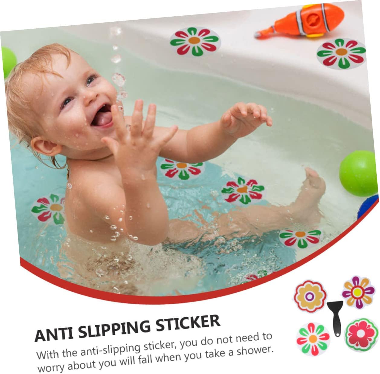 Non-Slip Frosted Bathtub Stickers for Home