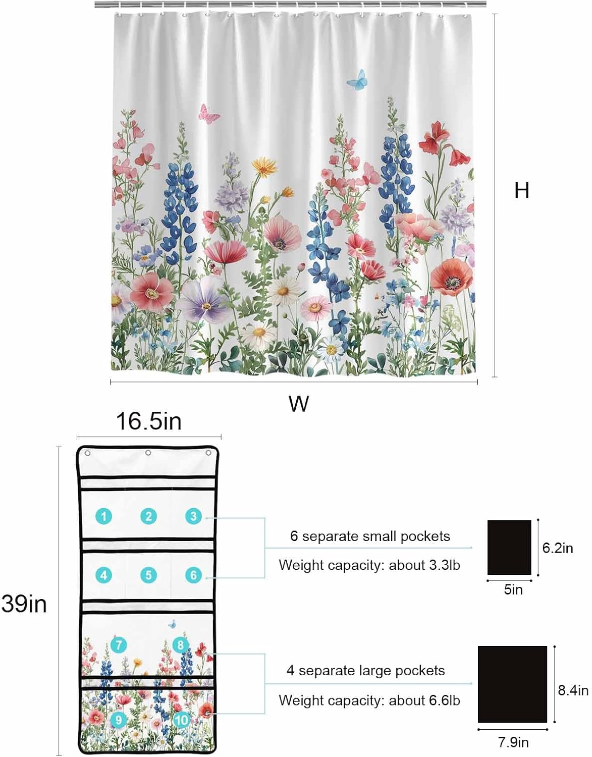 ZFUNCING Mesh Showers Caddies