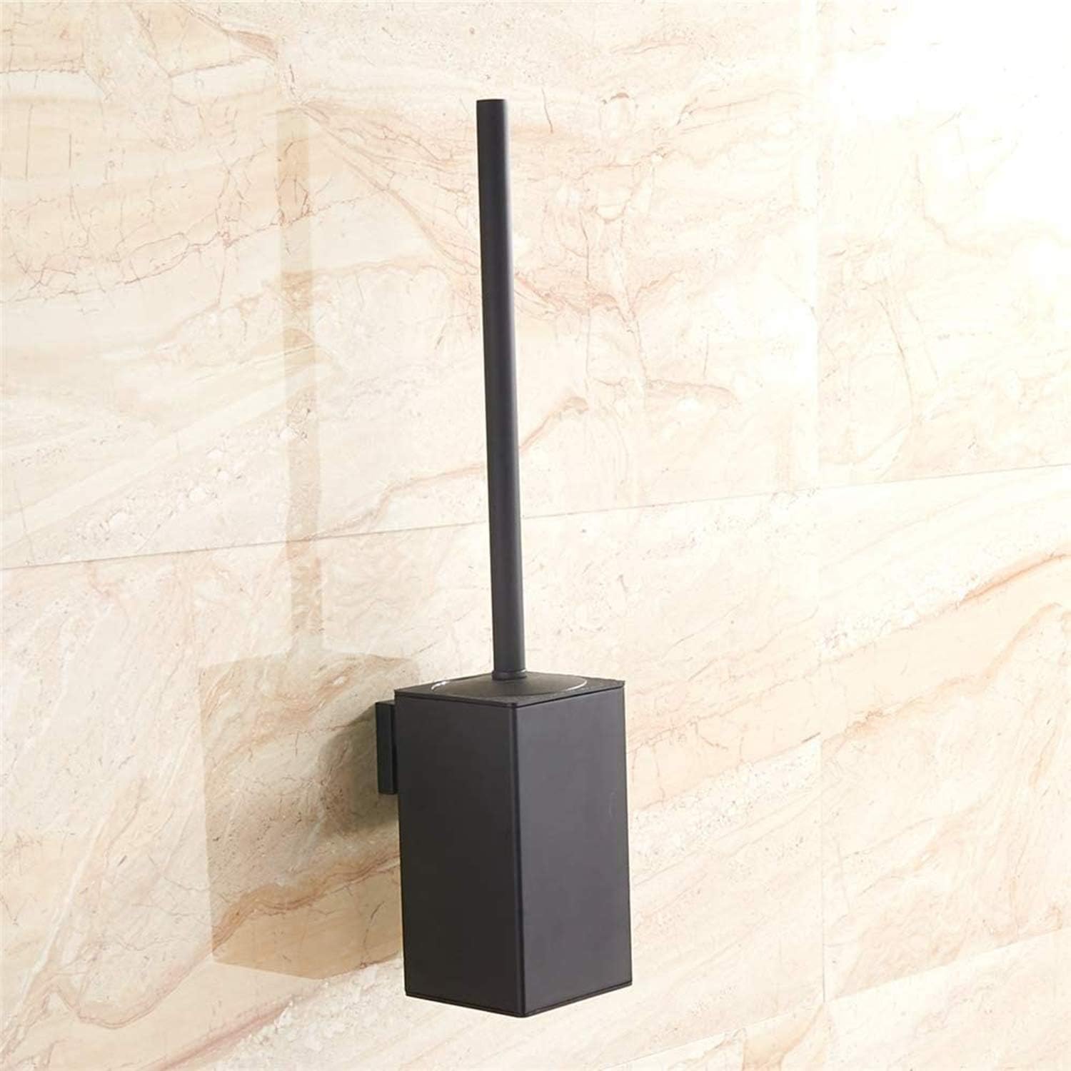 Toiletainer Black Wall-Mounted Holder for Bathrooms