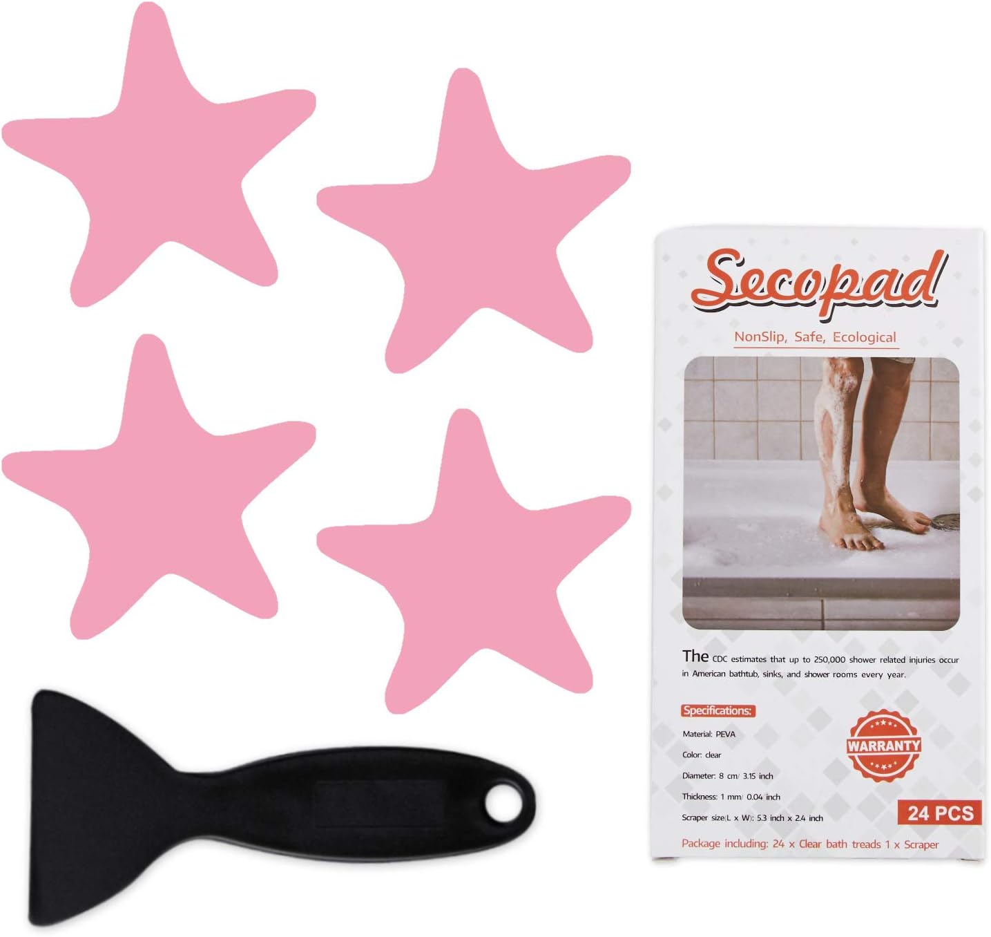 Anti-Slip bathtub stickers for safe bathroom floors