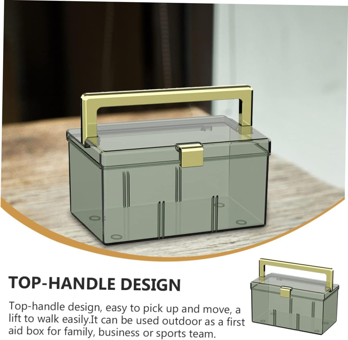 PartyKindom Compact Medicine Cabinet Portable Storage Box