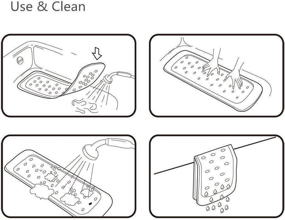 Anti-Slip Baby Bath Mat with Suction Cups