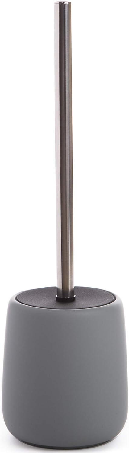 BINO Toilet Brush with Holder Light Grey