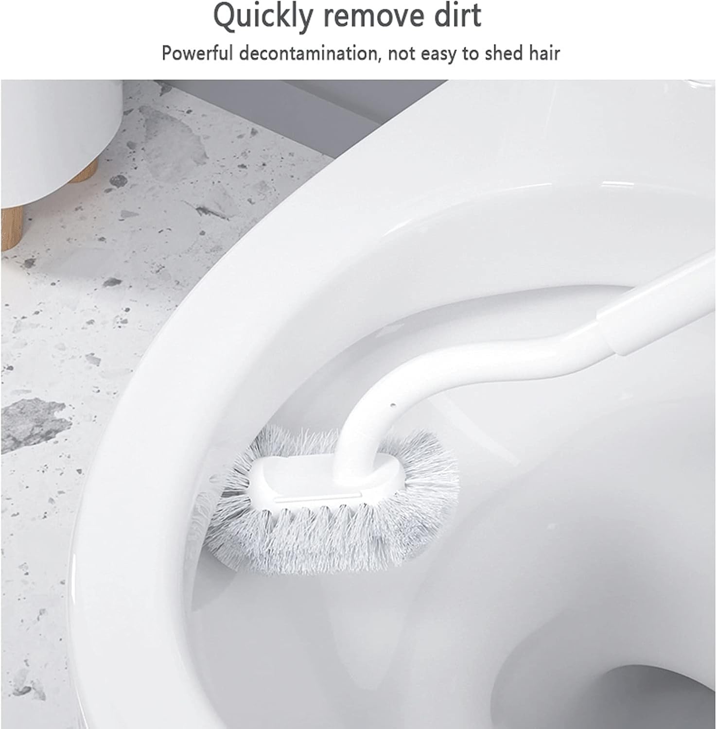 Ergonomic Durable Soft Bristles Eliminates Dead and Stains Wall-Mounted