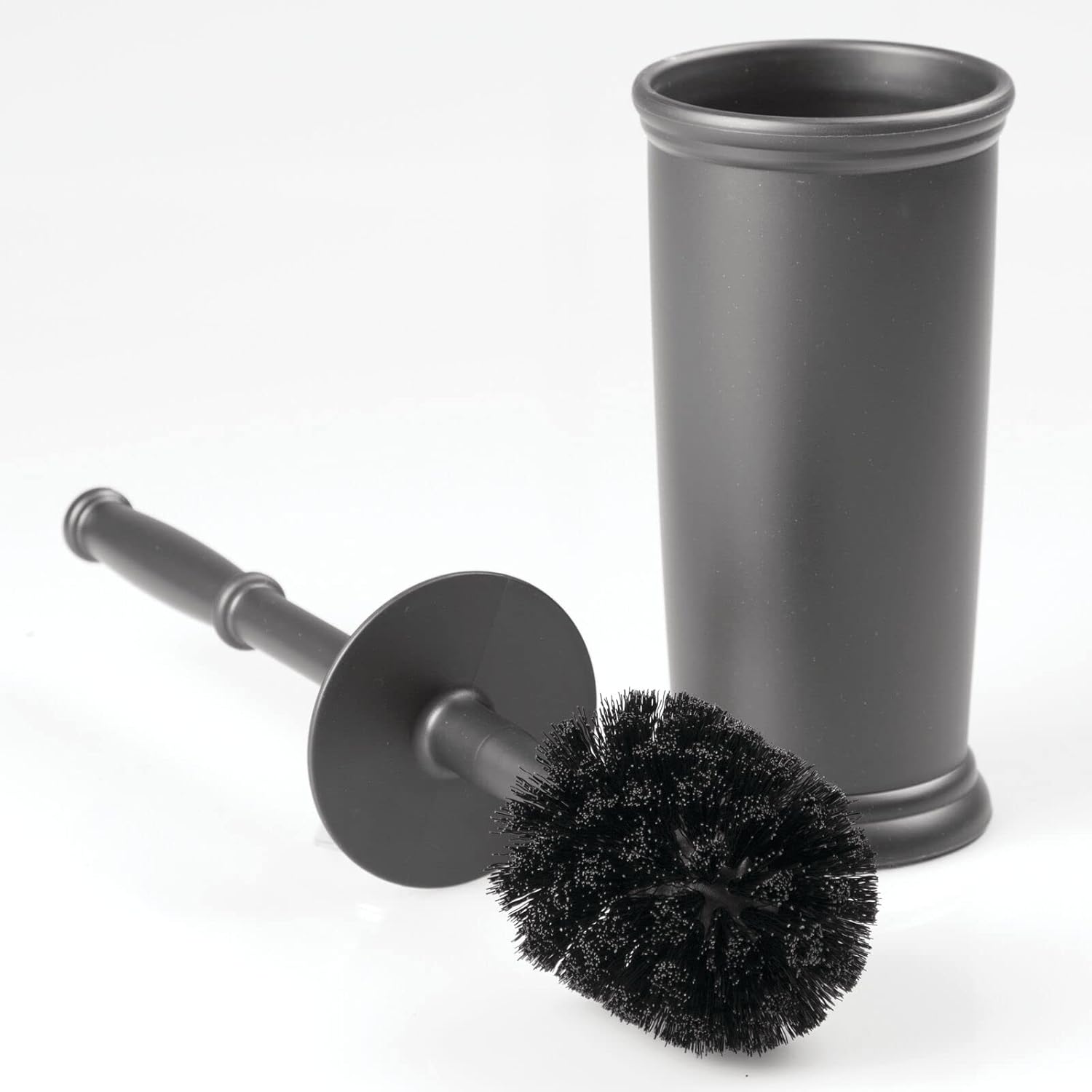 mDesign Toilet Bowl Brush with Modern Holder 1