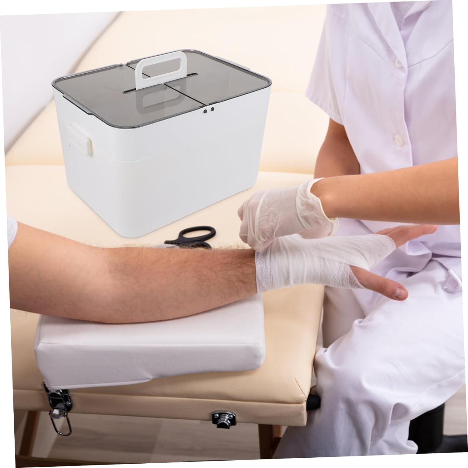 SAFIGLE Dual Medicine Organizer Box