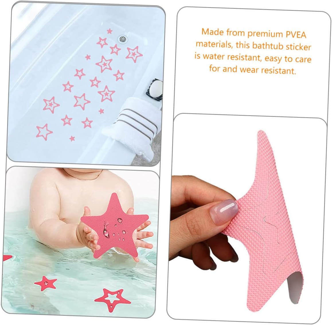 Sturdy Non-Slip Bathroom Stickers