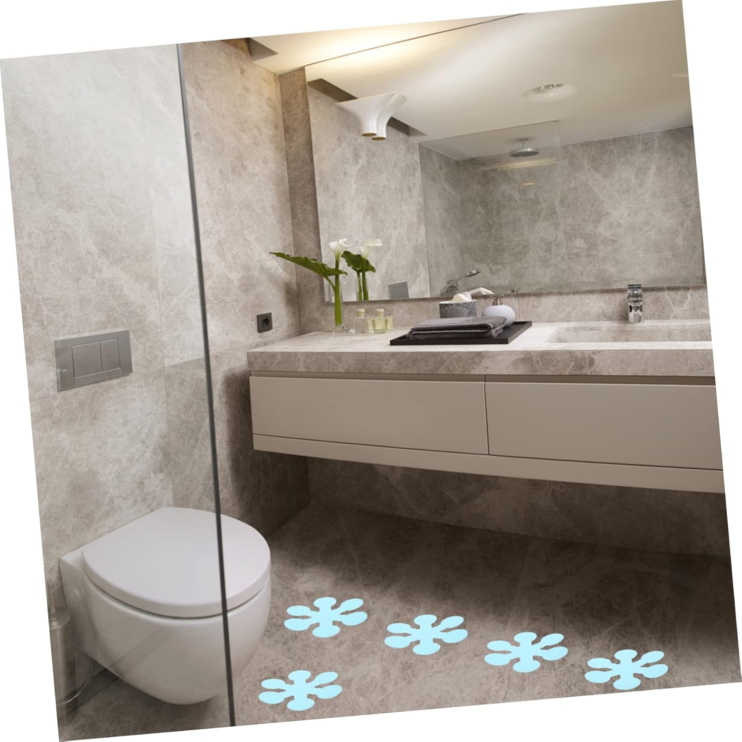 Ciieeo Snowflake Non-Slip Bathtub Sticker