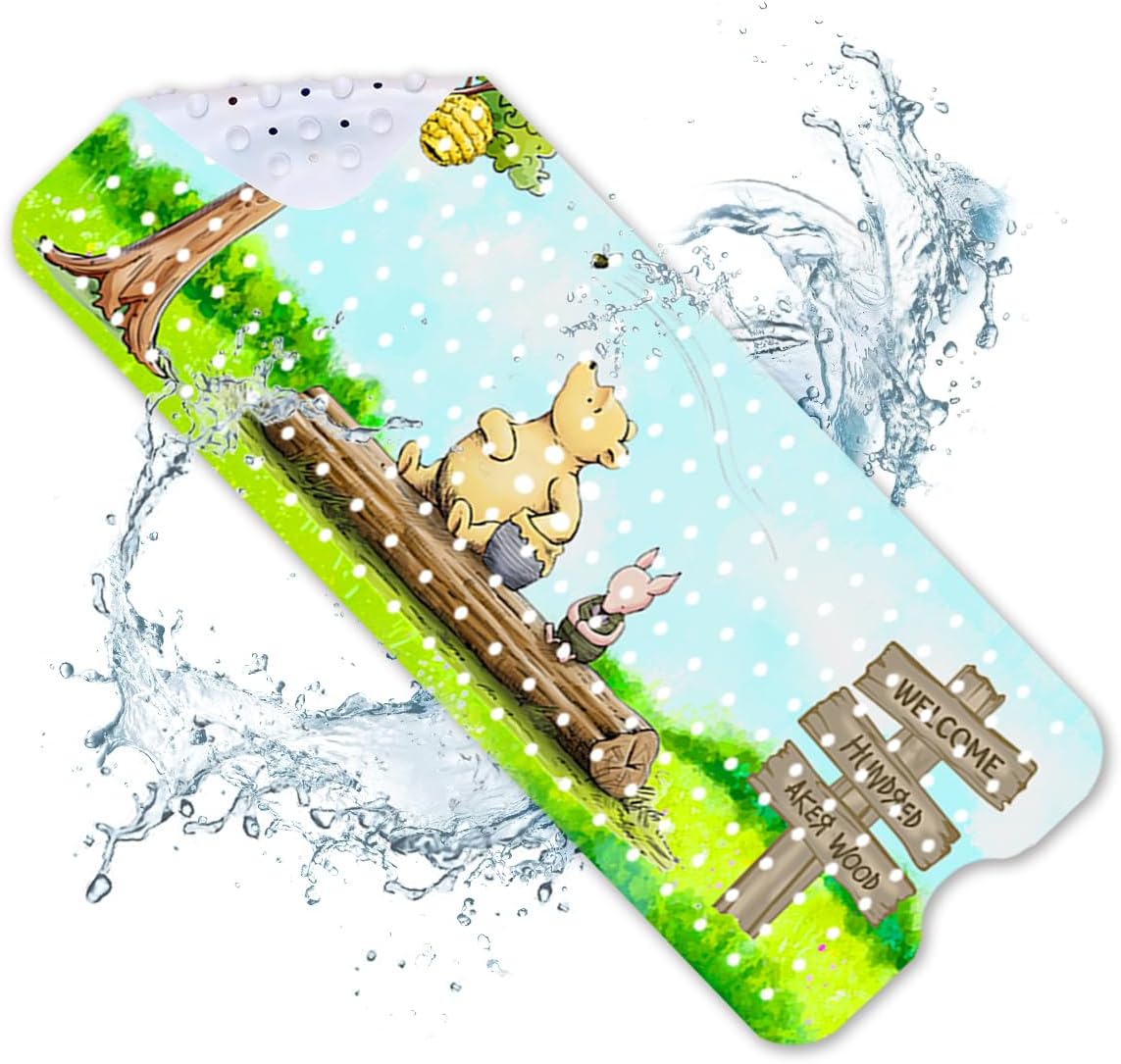 Baby Bath Mat Winnie Cartoon Kids Bathtub Mat Non Slip 40x16 Inch