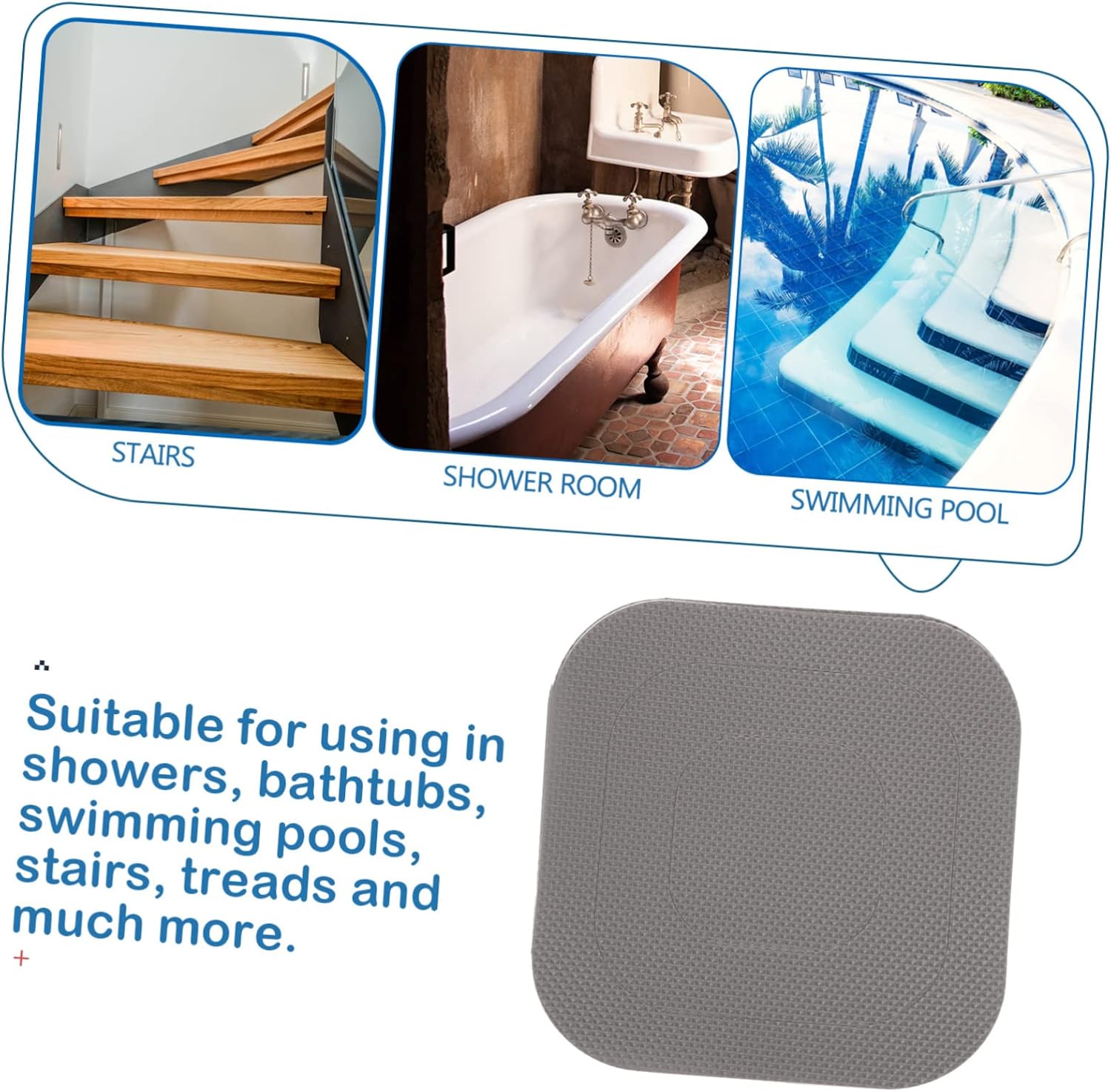 Non-Slip Bathroom Safety Sticker Kit - Trap-Free Bathing Experience
