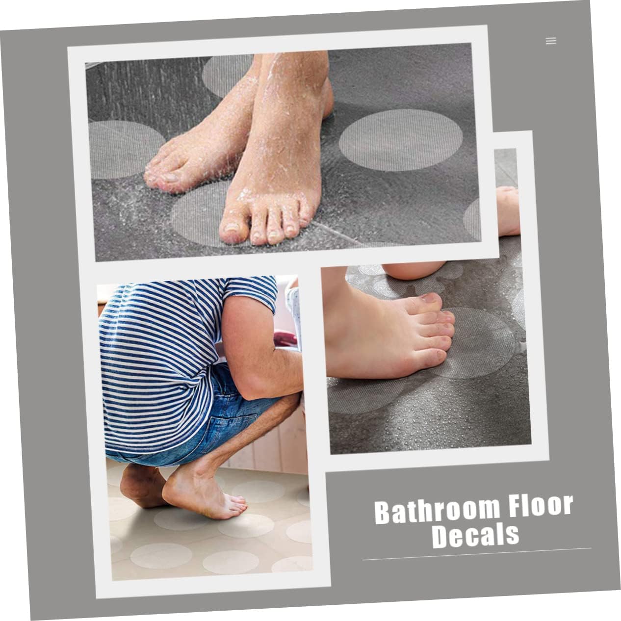 LIFKOME 1Set Non Slip Stickers for Bath Kitchen Pool