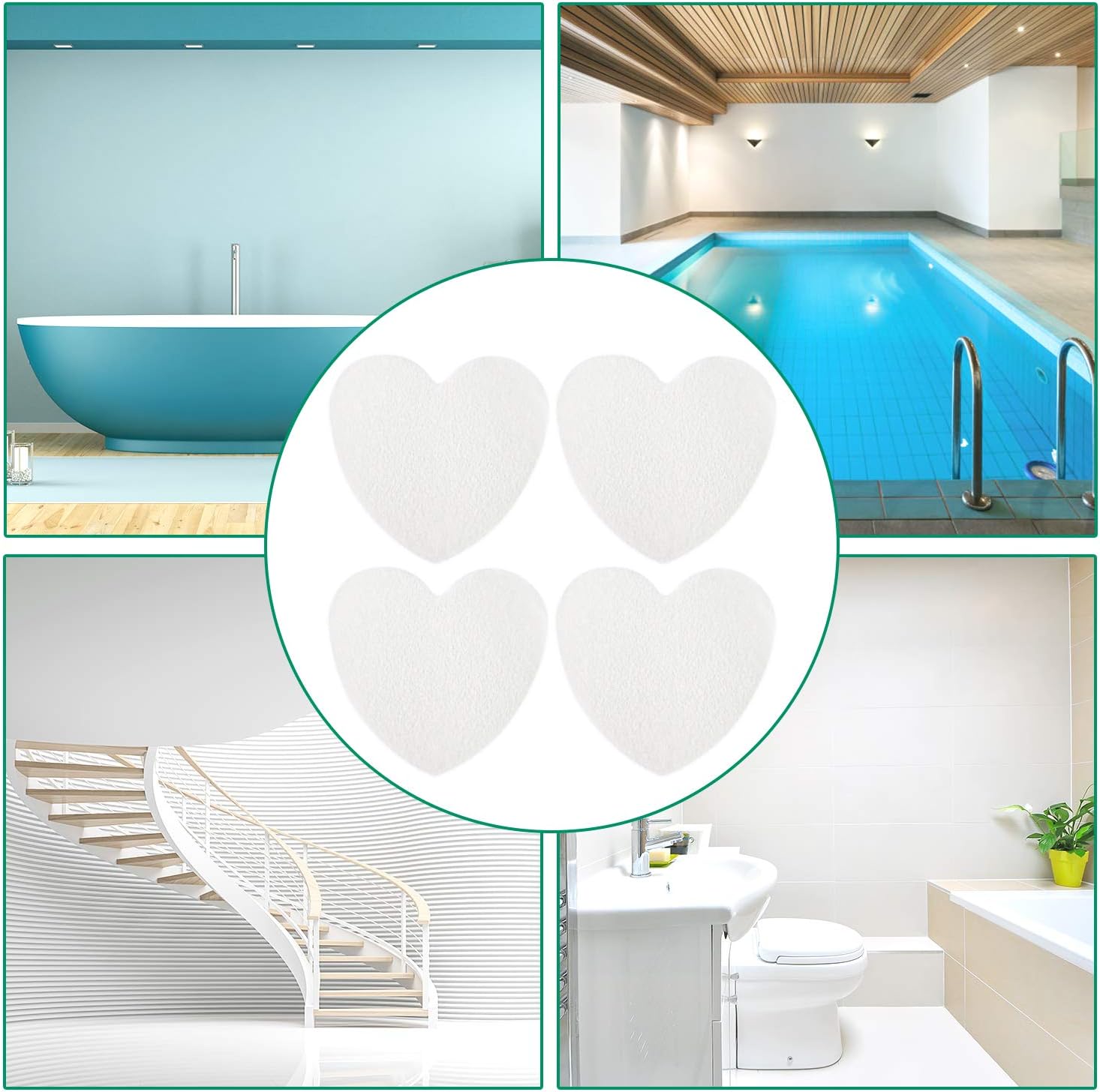 Non-Slip Bathtub Stickers 28PCS Anti-Slip for Bathrooms Beyond
