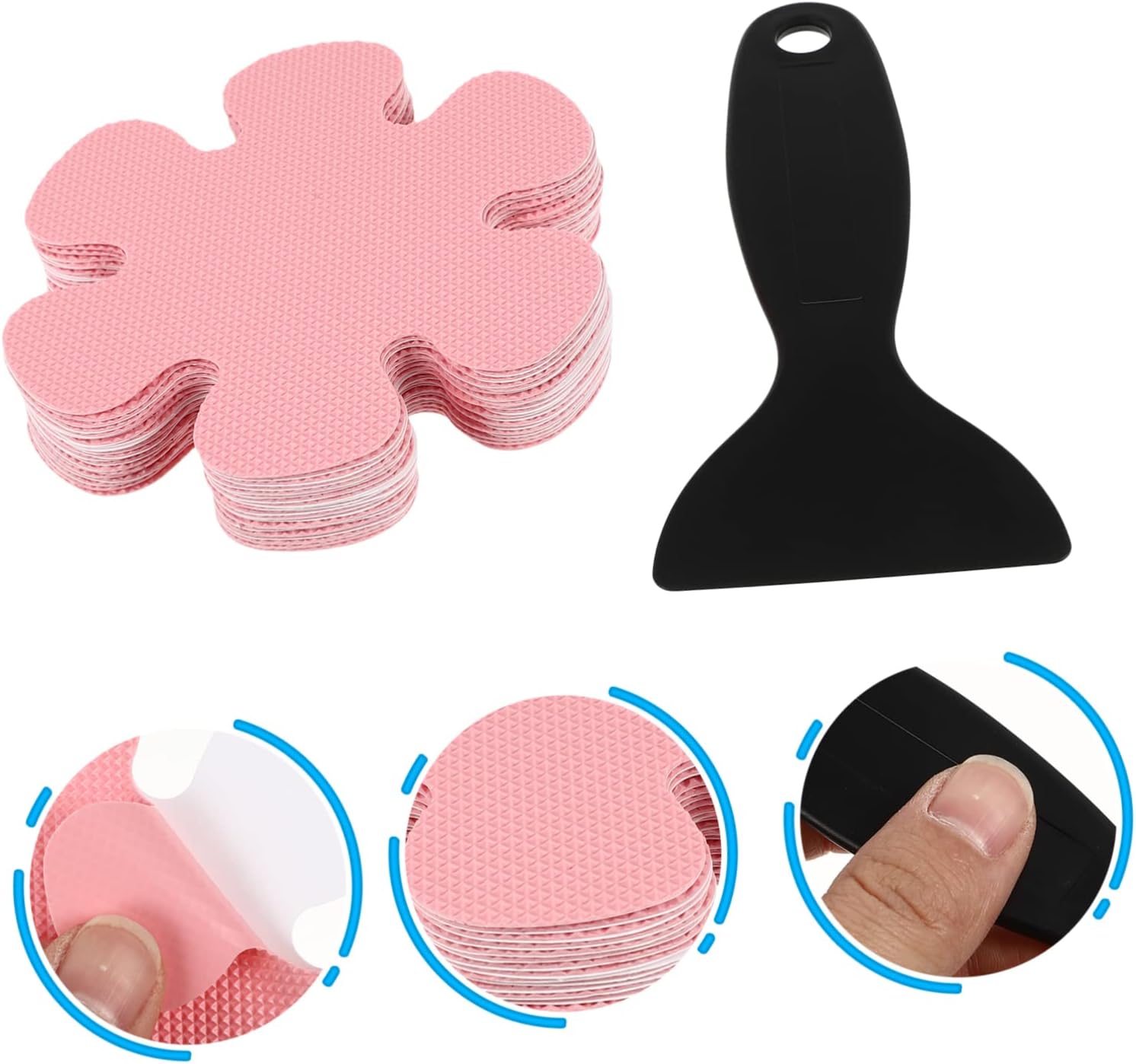 Slip-Resistant Bathtub Stickers Safe for-Based Areas Durable Anti-Slip Decals