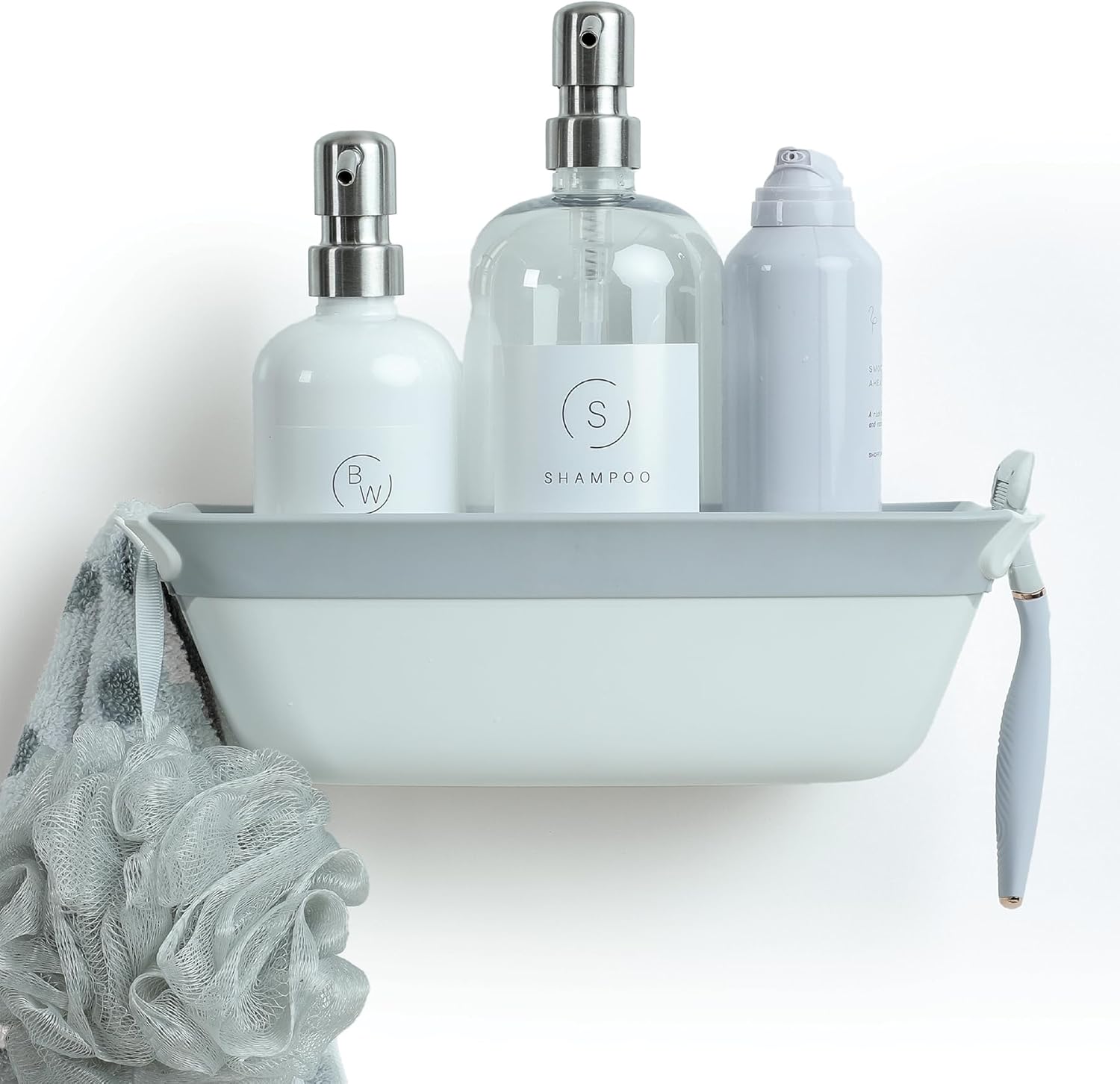 SlipX 2-Pack Suction Cup Shower Organizer