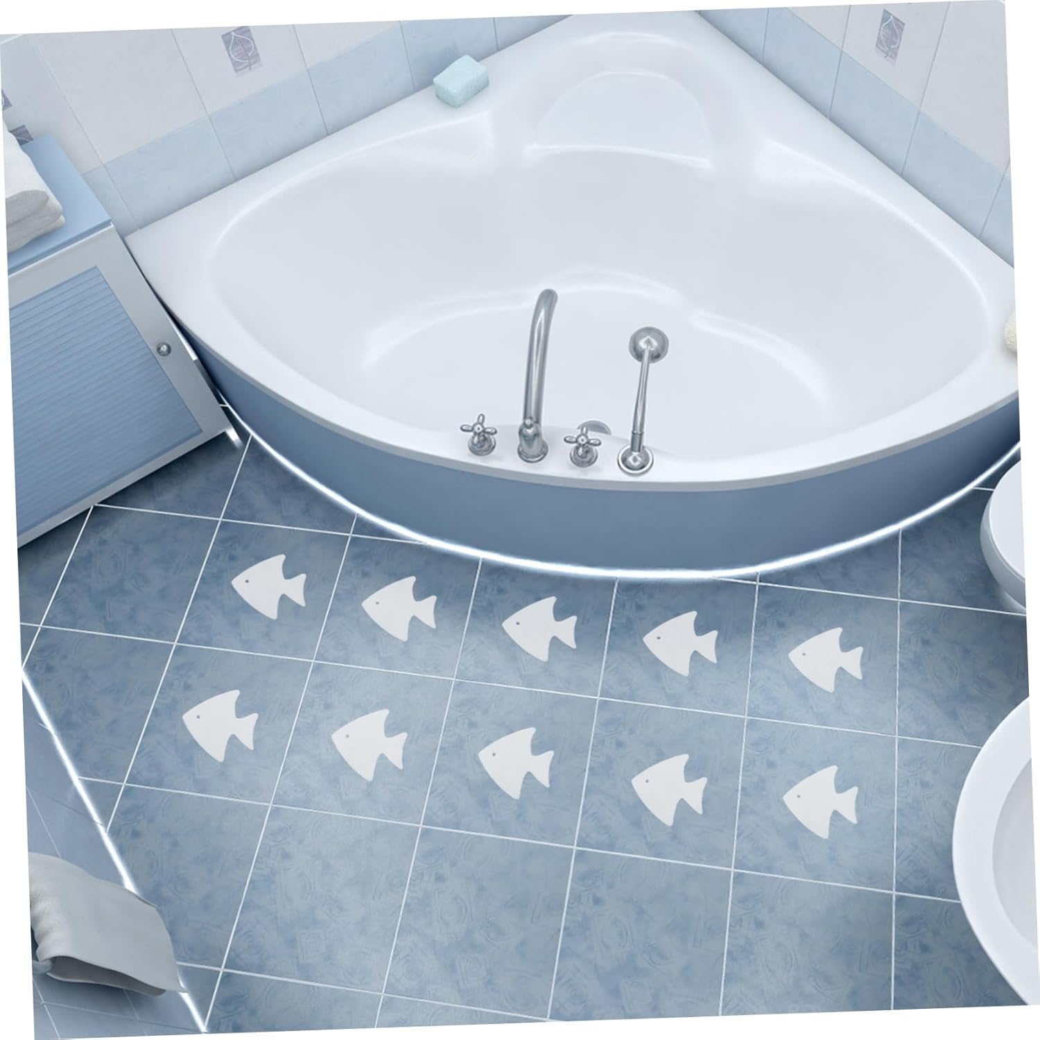 DECHOUS 12pcs Non-Slip Stickers for Bathtub and Shower
