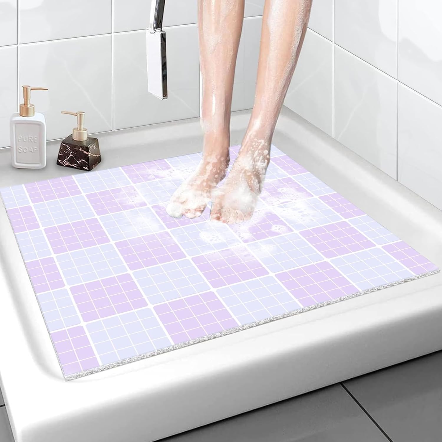 Non-Slip Grid Shower Mat