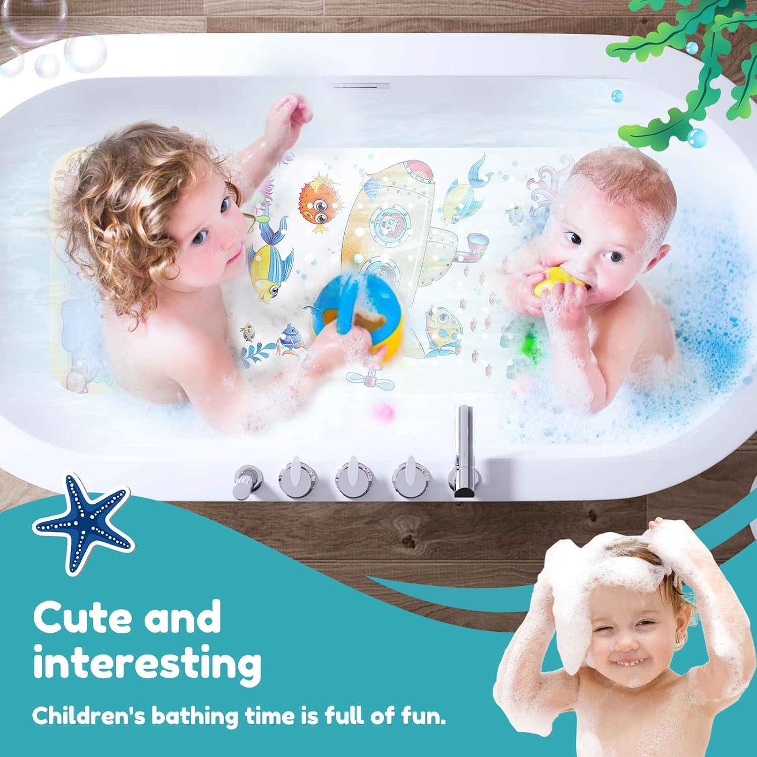 Safe and fun bath mat for kids