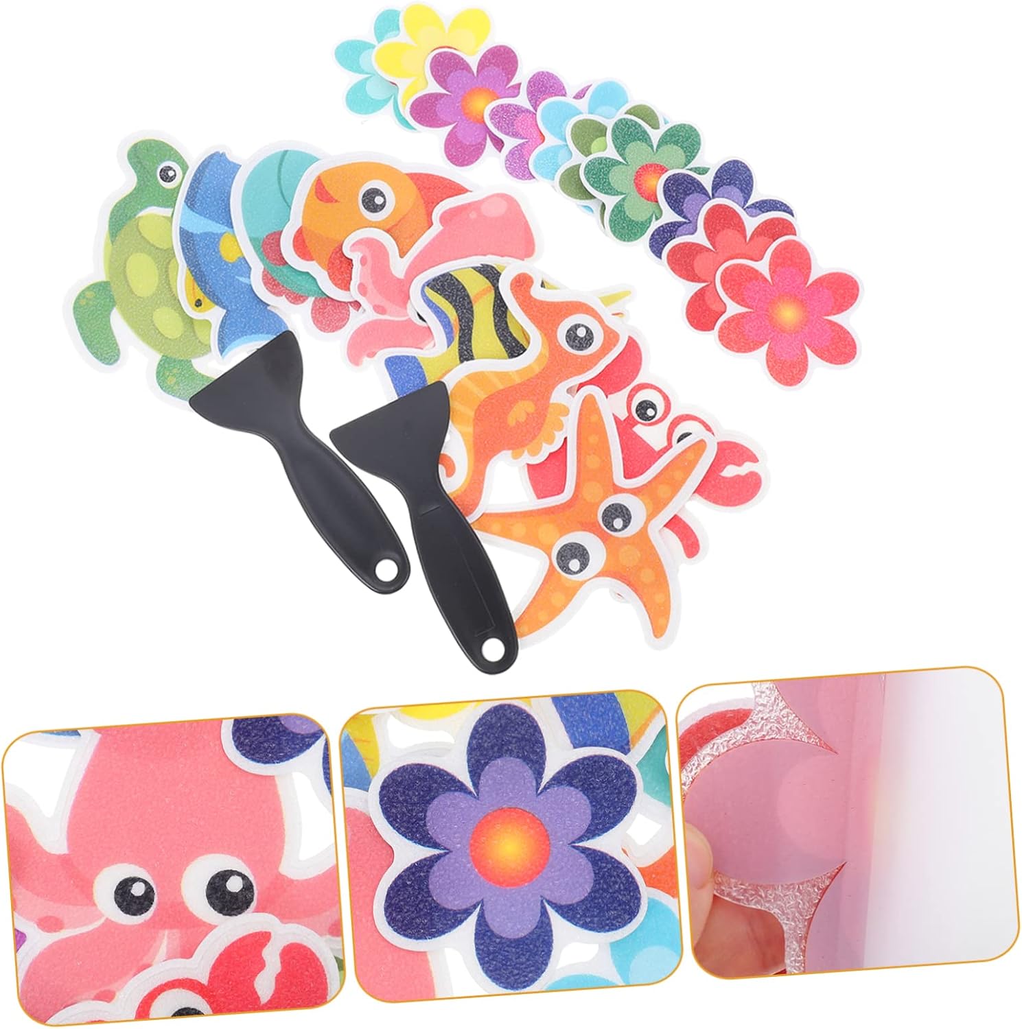Garneck 2 Sets Bath Non-Slip Stickers