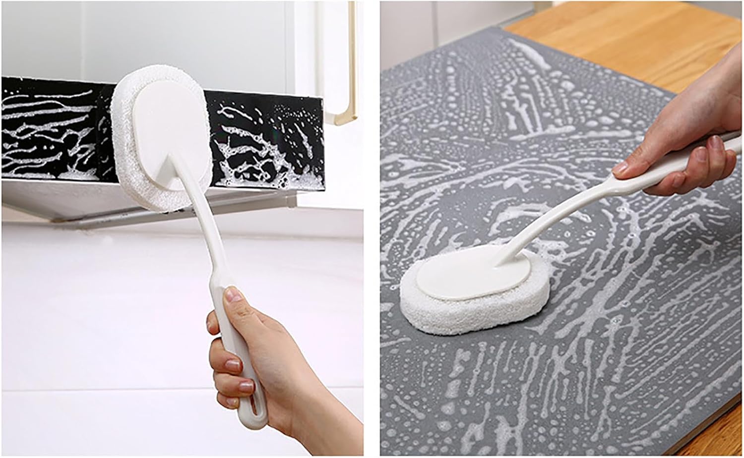 Lovskoo Long Handle Toilet Brush with Sponge