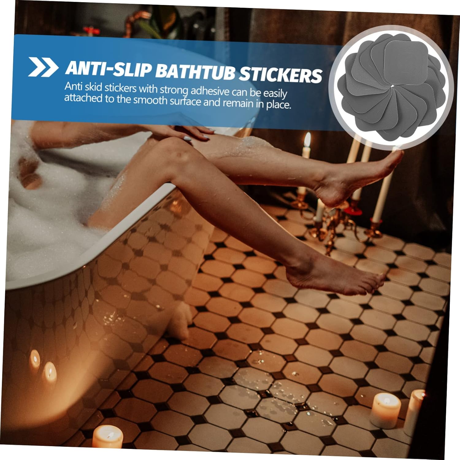 ABOOFAN Anti-Slip Stickers for Bathtub 20 Sheets Peva Material