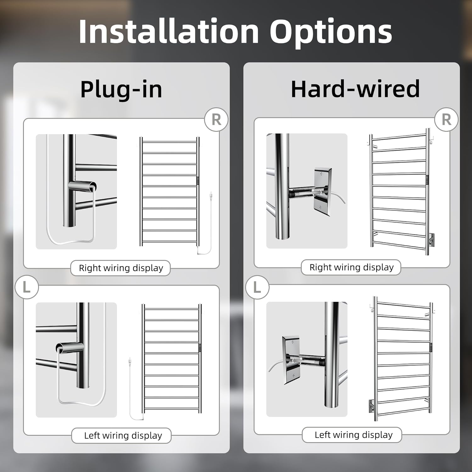 Stainless Steel Towel Warmer With Timer