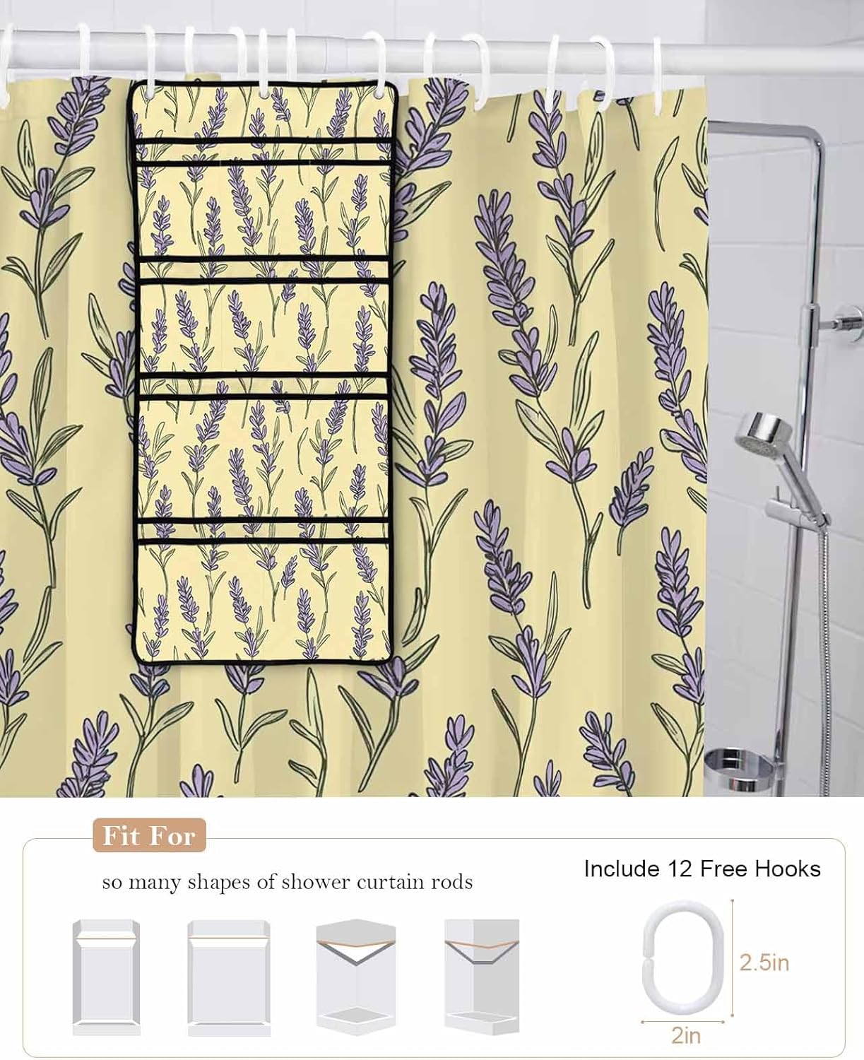 Light Yellow Bath Organizer Set