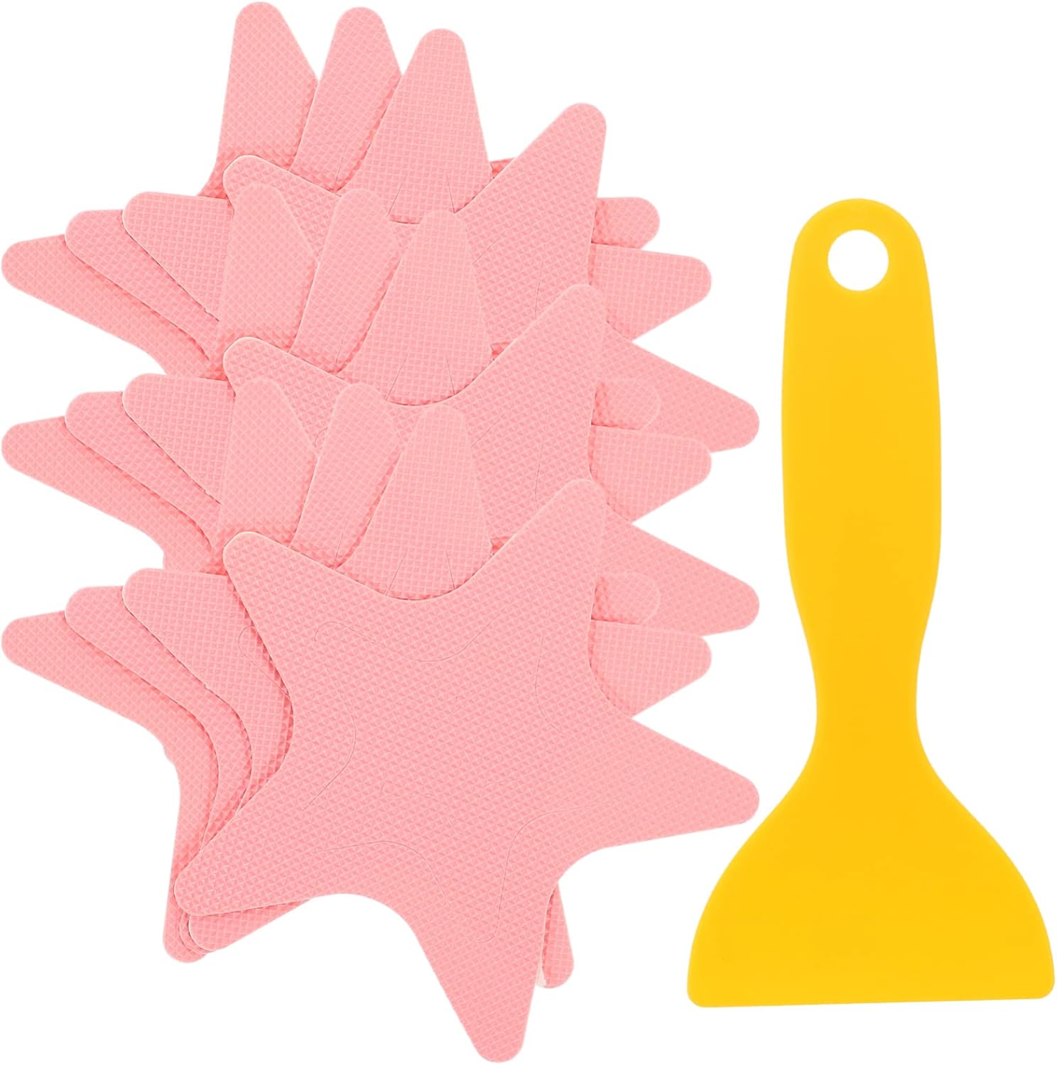 1 Set Non-Slip Bathtub Stickers Star Shape Safety Decals for Bathroom