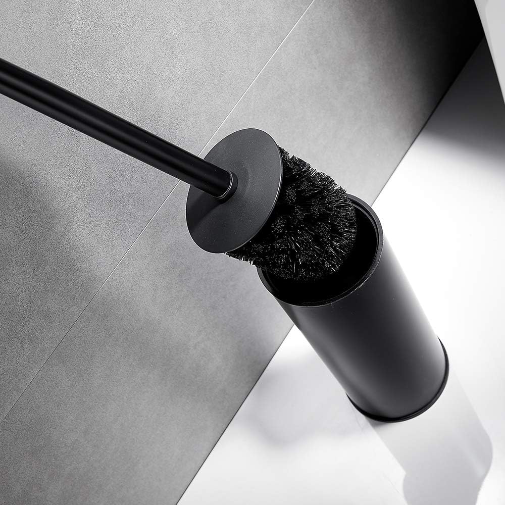 Freestanding Toilet Brush Holder 304 Stainless Steel Matte Black