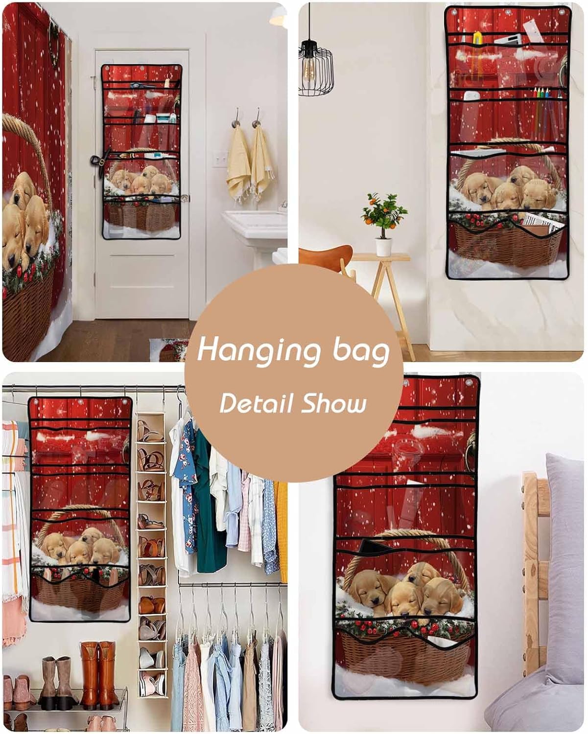 Stylish Mesh Shower Organizer with 10 Pockets for Perfect Storage