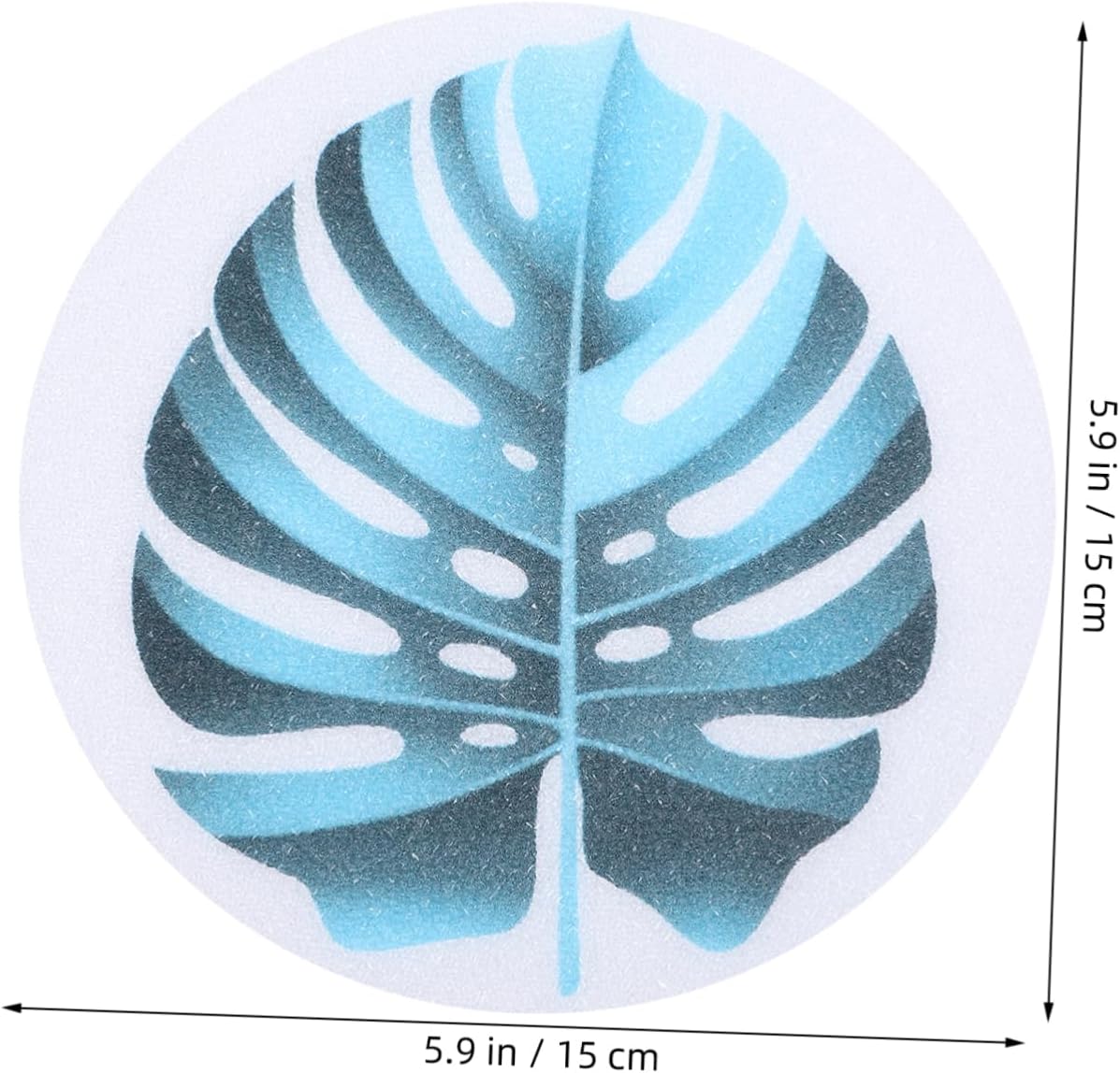 Anti-Slip Bath Stickers with Leaf Patterns for Safety