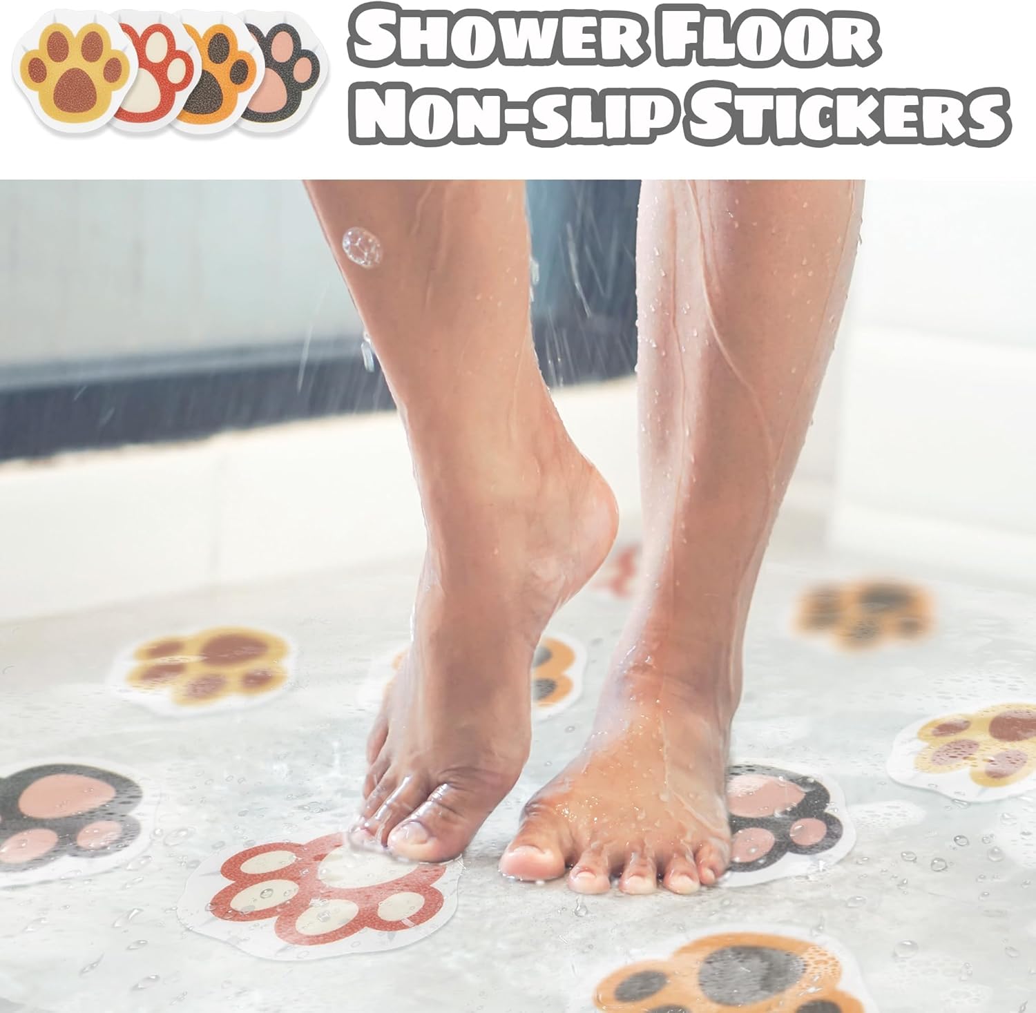 12PCS Cats Claw Non-Slip Bathtub Stickers
