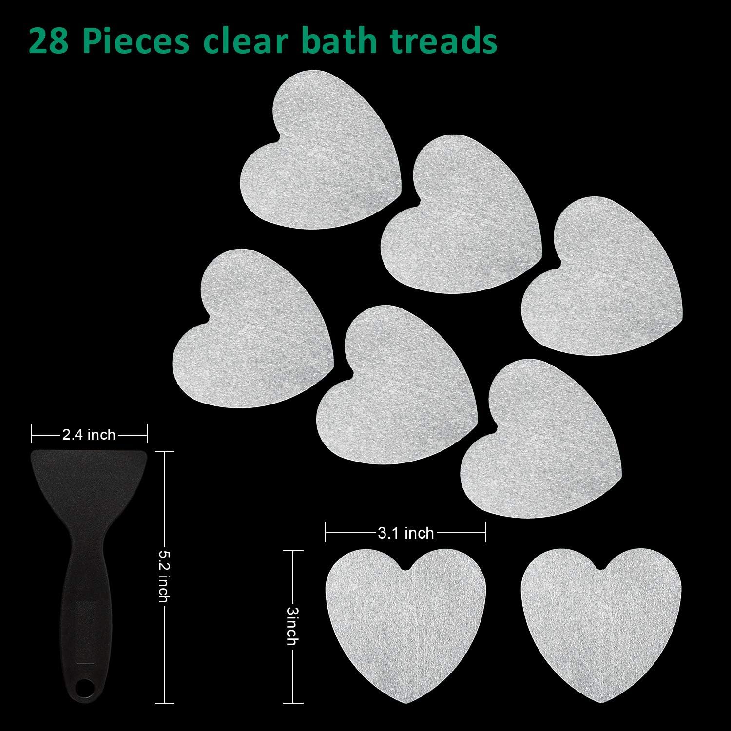 Non-Slip Bathtub Stickers 28PCS Anti-Slip for Bathrooms Beyond