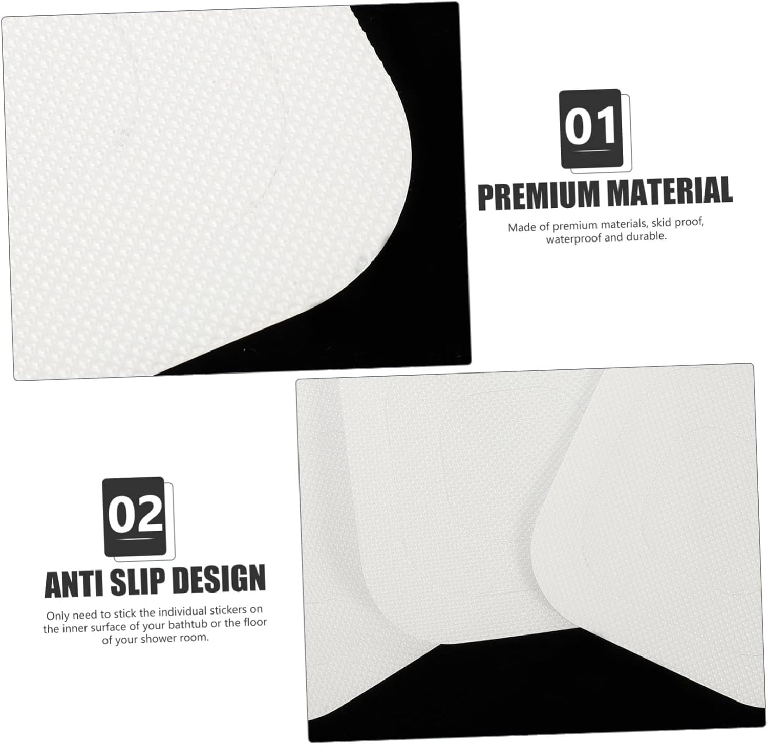 24-Piece Non-Slip bathtub stickers for Bathroom Safety