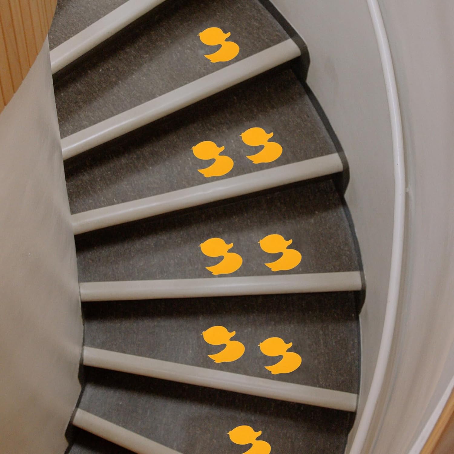 12-Piece Nonslip Bathtub Stickers Duck Shape Yellow Safety Anti-Slip